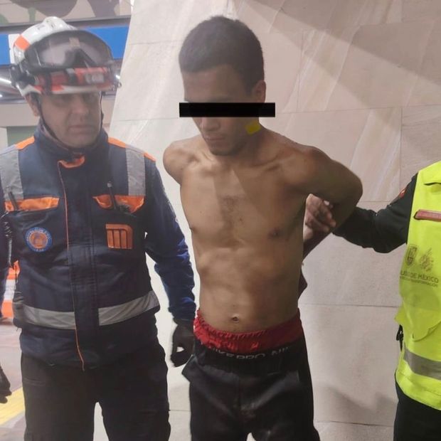 Detención de una persona en L2 del Metro CDMX.
